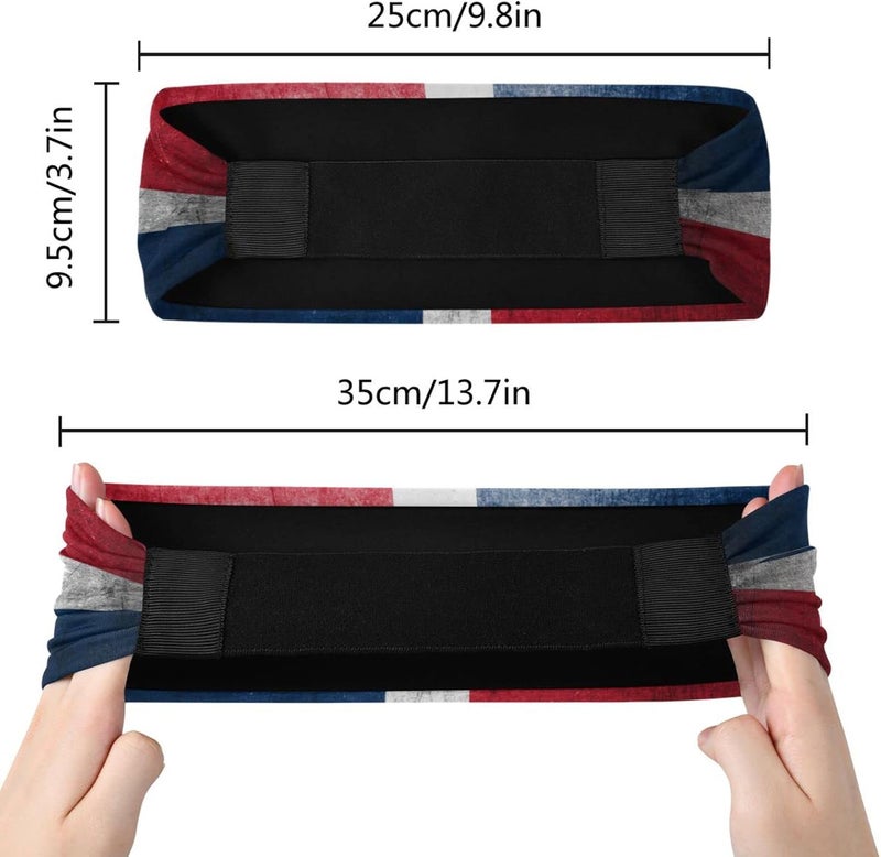 Vcmaluco Sports Sweatbands Headband for Men Women Elastic Headband Hair Bands Sports Sweatbands for Basketball Yoga Exercise Workout - Image 5